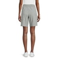 Athletic Works Women's French Terry Cloth Bermuda Shorts, 9” Inseam