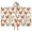 Rooster and Fowl Cream Pattern, variant on Rooster and Fowl Cream Pattern Hooded Bath Towel Wrap for Teens Ages 3 To 12, Soft Lightweight Quick Dry Microfiber Bath Beach Pool, 50"x30"