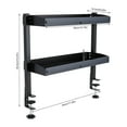 thumbnail image 2 of Miumaeov 2 Tier Clamp-on Desk Shelf Countertop Organizer Storage Display Rack For Home Office, 2 of 19