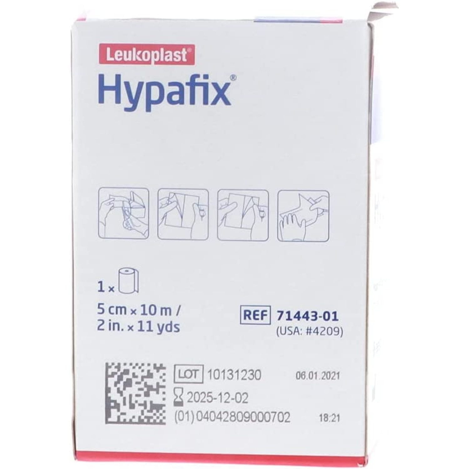 Hypafix Dressing Retention Tape 2 Inch x 10 Yards Each 3 Pack