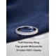 thumbnail image 2 of Alianza de boda IMOLOVE Moissanite de plata 925 con oro blanco de 18 quilates, 2 of 6
