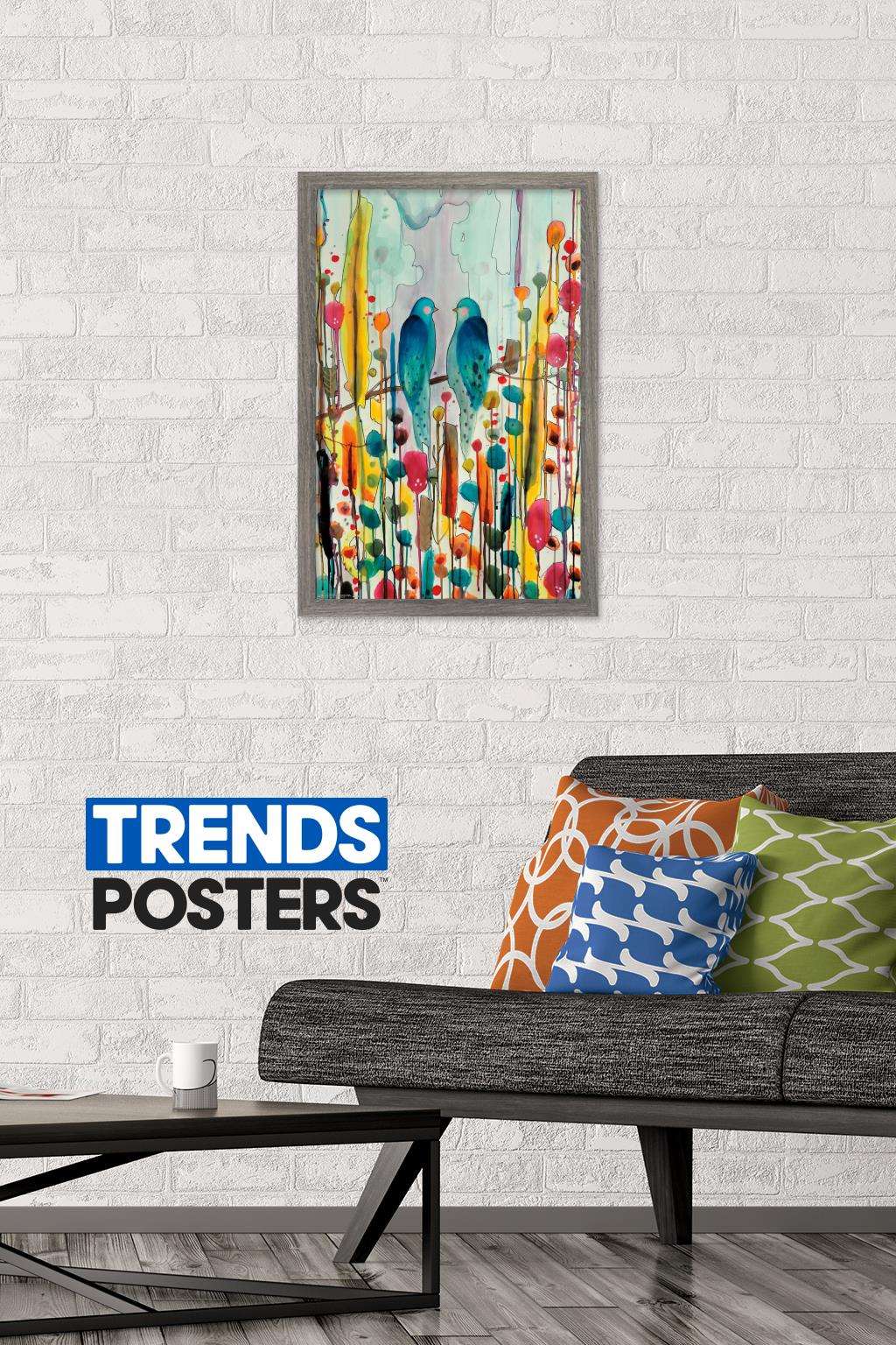 SylVie Demers - Birds Wall Poster, 14.725" x 22.375", Framed