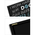 thumbnail image 3 of Decoración de pared con frases inspiradoras: "Trabajo duro para que mi perro tenga una vida mejor". Letreros de madera rústicos con frases positivas, frases divertidas sobre mascotas., 3 of 7