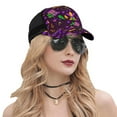 thumbnail image 5 of Lsque Mardi Gra2 Printed Trucker Hat - Baseball Cap for Men Women - Breathable Mesh Side, Adjustable Fit - for Casual Wear, 5 of 7