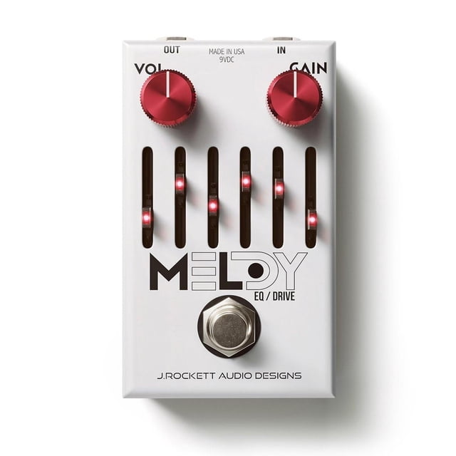 Pedal de Efectos de Guitarra J. Rockett Audio Designs Q Series Melody Overdrive y Ecualizador 6 Band