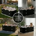 thumbnail image 4 of MINGYI 47" Portable Bathtub ,Foldable Freestanding Bathtubs for Adults Kids,Outdoor/Indoor Hot Ice Bath for Soaking,Shower(Black), 4 of 9