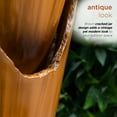 thumbnail image 4 of Alpine Corporation DIG100XS-BR Outdoor Floor Antique Jar Water Fountain with LED Lights, Vintage LED Waterfall, 33", Brown, 4 of 13