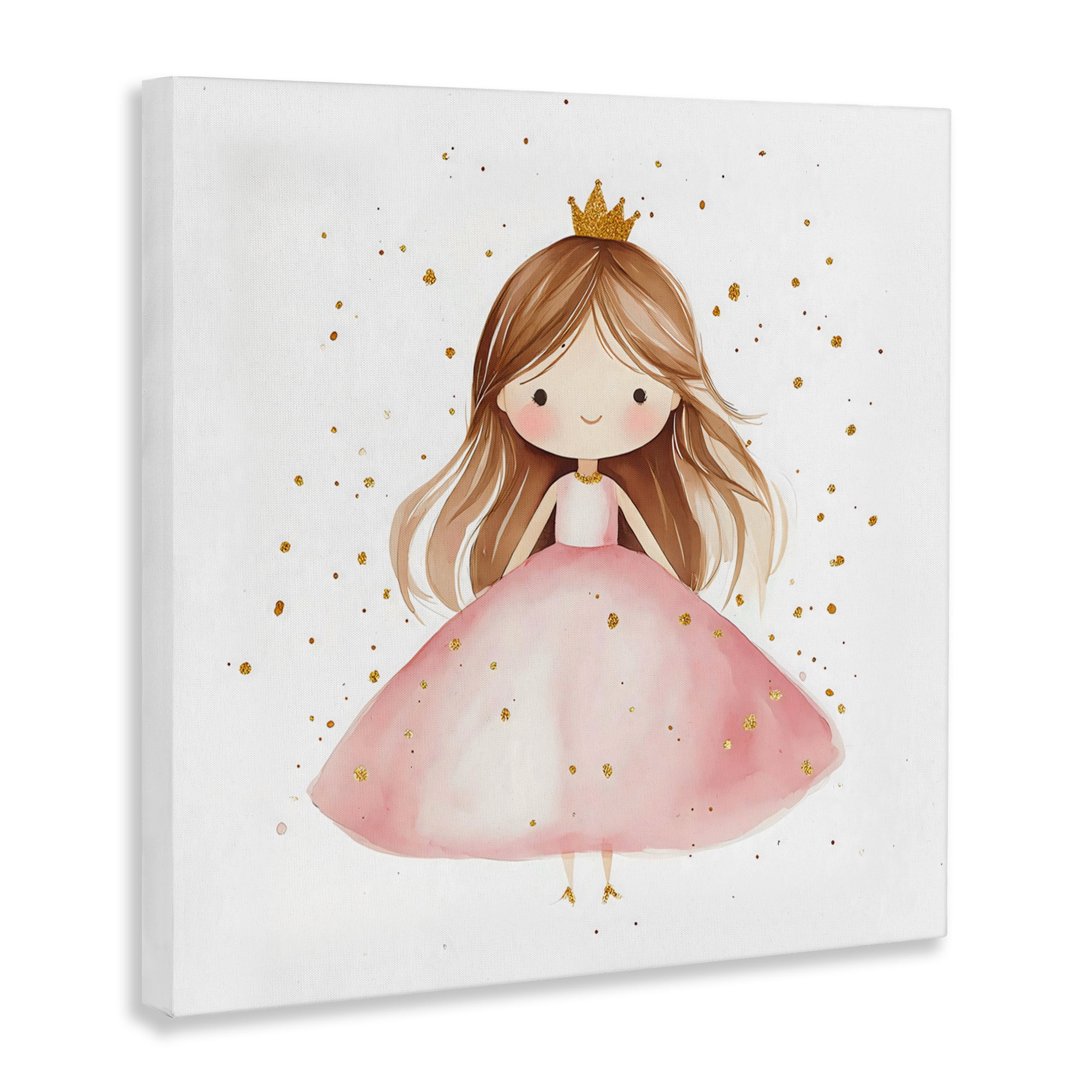 Stupell Industries Little Princess with Pink Gown Canvas Wall Art, design by Creative Studio