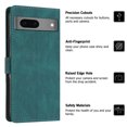 thumbnail image 5 of SaniMore Wallet Case for Google Pixel 7, Magnetic PU Leather [RFID Blocking] Card Slot Wrist Strap Folio Cover with Kickstand & Wireless Charging TPU Shockproof Interior Cover, Green, 5 of 10