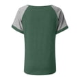 thumbnail image 4 of Camisas de Cuello de Tripulación de Manga Corta para las Mujeres Casual Cuello Redondo Top de Manga Corta Tejido Súper Suave para el Verano, 4 of 5