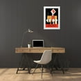 thumbnail image 3 of Vintage Elephant 23x32 White Modern Wood Framed Museum Art Print Titled - Charles Prelles Animal Circus, 3 of 4