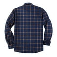 thumbnail image 6 of NTACZA Thick Shirts for Men Button Down Blue Fleece Lined Shirt Jacket Long Sleeve Thermal Plaid Shirts for Men L, 6 of 8