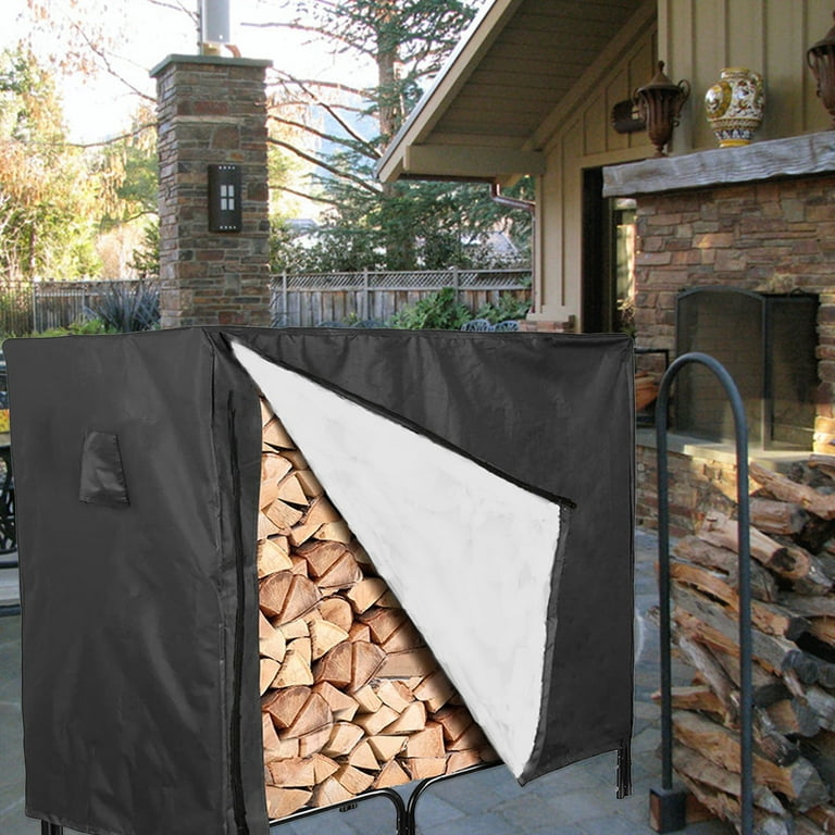 Outdoor Firewood Rack Cover Waterproof Wood Log Storage Covering