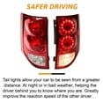 thumbnail image 6 of Kojem  Tail Light Lamp for 2011-2020 Dodge Grand Caravan Assembly Red and Clear Lens Driver & Passenger Side Replaces 5182534AE, 5182535AD, 6 of 12