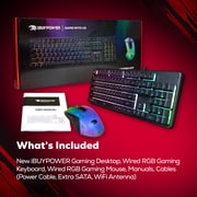 iBUYPOWER Slate Gaming PC Desktop, Intel Core i7 14700F, NVIDIA GeForce RTX 5060Ti 8GB, 32GB DDR5 RGB RAM, 1TB NVMe SSD