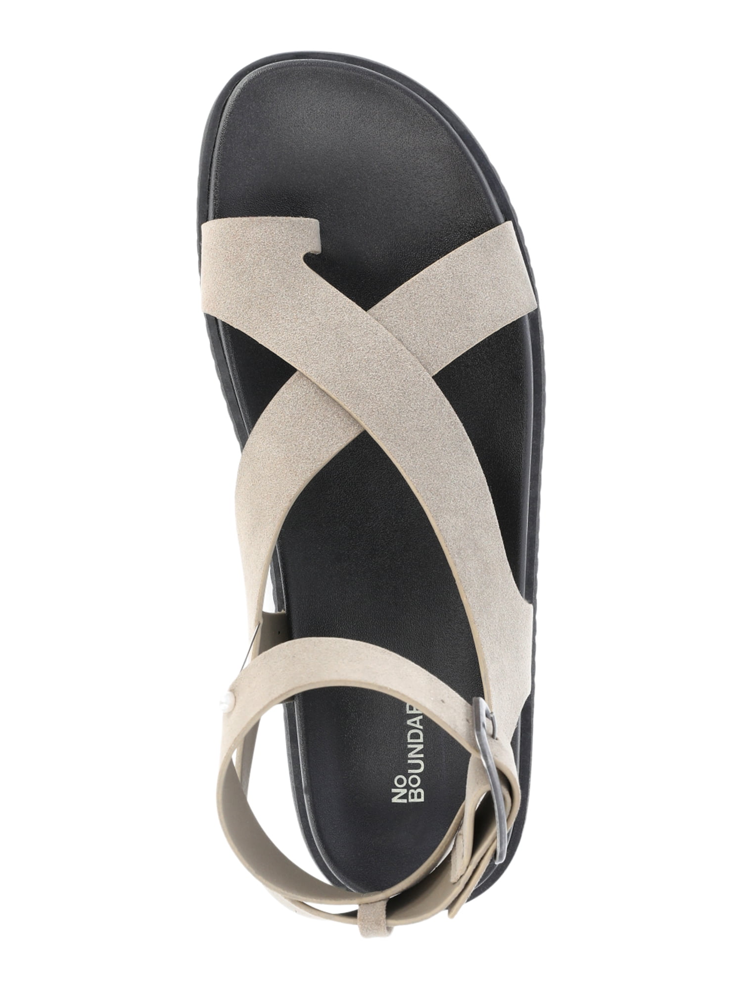 No Boundaries Women's X-Strap Toe Loop Sandals
