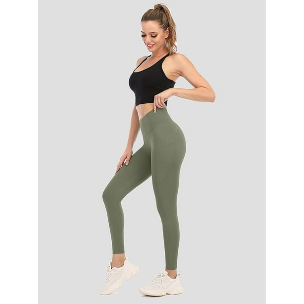 Women's High Waisted Yoga Pants with Pockets Yoga Tight Workout Leggings