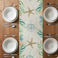 thumbnail image 6 of Octopus Coastal Table Runner - 90 Inch Long, Kitchen Dining Table Runner Dresser Scarves, Vintage Nautical Ocean Starfish Compass Farmhouse Decor for Coffee Tables Wedding Party Banquet, 6 of 8