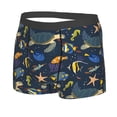 thumbnail image 5 of Goofa Undersea Animals Printed Men's Boxer Briefs Underwear, Moisture-Wicking Underwear, Trunk,Soft and Breathable Cotton Underwear-X-Large, 5 of 9