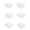 thumbnail image 1 of Storex Small Rectangular Plastic Caddy, Desktop Craft and Hobby Organizer, 8.75’’ x 7.67’’ x 4.44’’, Clear, 1 of 6