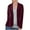 Wine, variant on Womens Casual Velvet Blazer Jackets Long Sleeve Lapel Buttons Open Front Work Suits Trendy Solid Color Regular Fit Lightweight Fall Business Cardigan Jacket