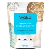Waka Premium Instant Coffee, 100% Arabica Coffee Beans and Freeze Dried, 8 oz Bulk Bag (up to 80 servings)