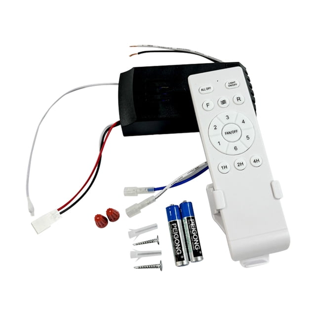 Télécommande Universelle de Ventilateur de Plafond de Remplacement avec 6 Vitesses, Réglages Réglables et Fonction Minuterie Programmable
