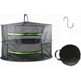 thumbnail image 1 of SHSLING 8/6/4/2 Layer Herb Drying Rack Net Mesh with Green Zippers, Mesh Hanging Plant Dry,Herb Dry Net for Garden, 1 of 6