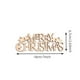 thumbnail image 3 of Cartel colgante de madera de Merry Christmas - Decoración de árbol beige de 7x2,63 pulgadas con patrón de estrellas y cuerda, 3 of 8