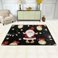 thumbnail image 2 of Dreamtimes Christmas Santa Claus Non-Slip Area Rug 36"x24", Xmas Ball Floor Carpet Comfort Floor Mats Decor for Indoor Front Porch,Living Room, Bedroom,Kitchen, 2 of 5