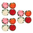 thumbnail image 3 of OUNONA 12 PCS 17CM Simulation Floating Water Lily Plastic Lotus Flower Pond Fish Tank Decor Ornaments (White + Orange + Pink), 3 of 8