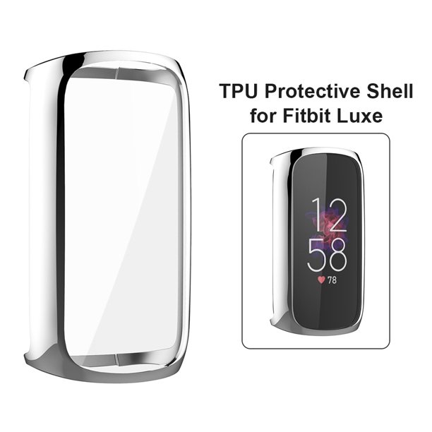 Protector antiarañazos TPU cubierta duradera Protector de pantalla completa reloj inteligente película protectora para Fitbit Luxe Protector Shell JShteea El nuevo