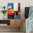 thumbnail image 5 of Abstract Geometric Block Decor Art/Canvas Painting， Suitable for Decorating Living Room， Bedroom， Office， Hotel， Dining Room， Hallway， Study Room， Apartment， Gallery and Business Space., 5 of 8