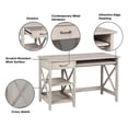 thumbnail image 3 of Pemberly Row Contemporary 47-inch Writing Desk in Washed Gray, 3 of 6