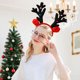 thumbnail image 4 of Tocado navideño, accesorios para el cabello, tocado de astas, Navidad, linda bola de pelo, niña, corazón, vestido festivo, accesorios para el cabello, 4 of 5