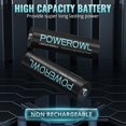 thumbnail image 2 of POWEROWL Lithium AA Batteries 4 Count, 1.5V High Capacity Long Lasting Power Double A Battery【Non-Rechargeable】, 2 of 7