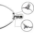 thumbnail image 3 of 1-pack 8/9/10inch Lamp Shade Harp Holder Diy Lighting Accessories Horn Frame Lampshade Bracket For Table/floor Light Fitting (silver) 8 Inch, 3 of 3