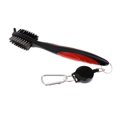 thumbnail image 1 of 2 Limpiadores de Ranuras de Cepillos para Palos para golf de dos cara con Cuerda Retráctil, Color Rojo Zulema cepillo de golf, 1 of 7