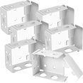 thumbnail image 1 of Blind Brackets 2.5 Inch Low Profile Box Mounting Bracket for Window Blinds, White (6), 1 of 5