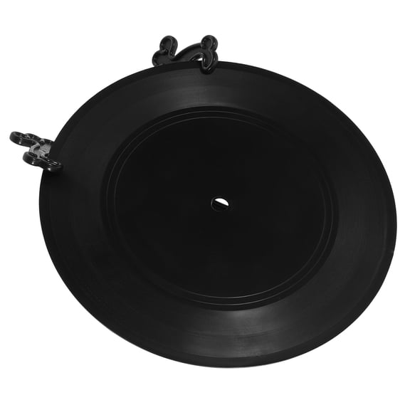FRCOLOR 1 Set Fake Vinyl Record Desktop Decorative Vinyl Record for Music Party Wall Decoration (7in)