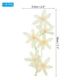 thumbnail image 2 of Uxcell 7" Artificial Orchid Flower Floating Candles Simulation Flower Cylinder Vase Fillers Champagne Color 16 Pcs, 2 of 5