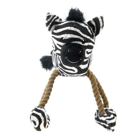 UPC: 0700603703314 | Outward Hound Dangle Dudes Zebra Plush Dog Toy  Multi  Medium