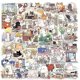 thumbnail image 1 of 50 pcs Cartoon Animal Day Graffiti Stickers Personal Decorative Stickers for Guitar Notebook Luggage, 1 of 5