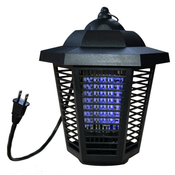Best Bee Brothers Outdoor 0.5 Acres Hanging Zapper Fly Trap with Small Brush, Black, 1 Count