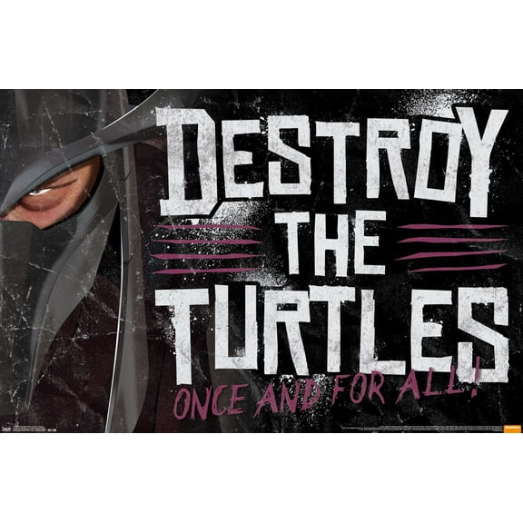 Nickelodeon Teenage Mutant Ninja Turtles - Destroy Wall Poster, 14.725" x 22.375"