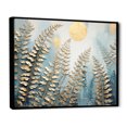 thumbnail image 2 of Designart "Graceful Serenity Amongst The Golden Ferns" Ferns Floater Framed Wall Art Living Room, 2 of 5