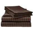 thumbnail image 1 of ELAINE KAREN 1800 Series - Soft Brushed Microfiber - Striped TWIN Bed Sheet Set, Mocha, 1 of 1
