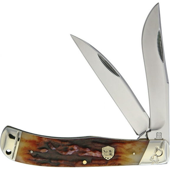 Jumbo Trapper Brown Stag Bone