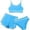 Blue-9, variant on ibiyuan Toddler Swimsuit Girl ,3pcs Girls Bathing Suits Adjustable Straps Girls Tankini Swimsuit Ruched Side Bikini Sets for Girls 12-14 Swim Tank Top Tropical Printed Skirted Swimwear,8-9 Years