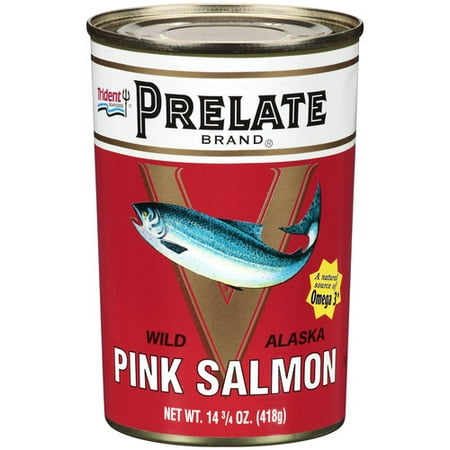 (2 Pack) Trident Prelate Wild Alaska Pink Salmon, 14.75 (Best Salmon Fishing In Alaska)